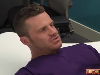 Muscle doctor anal sex with cumshot